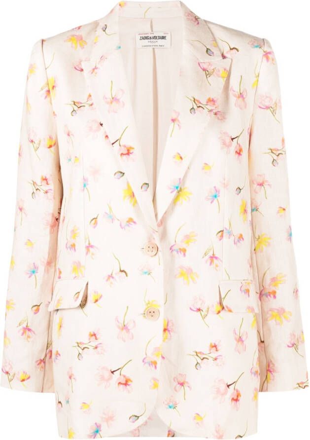 Zadig&Voltaire Linnen blazer Beige