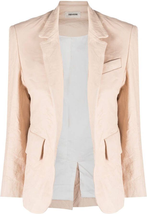 Zadig&Voltaire Leren jack Beige