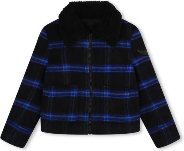Zadig & Voltaire Kids Bomberjack met logo Blauw
