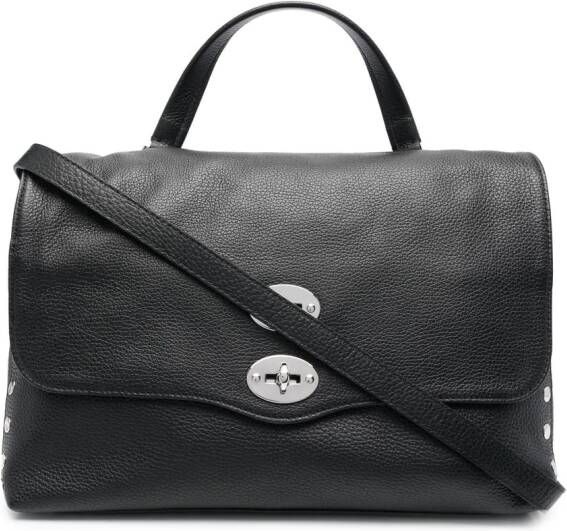 Zanellato Leren shopper Zwart