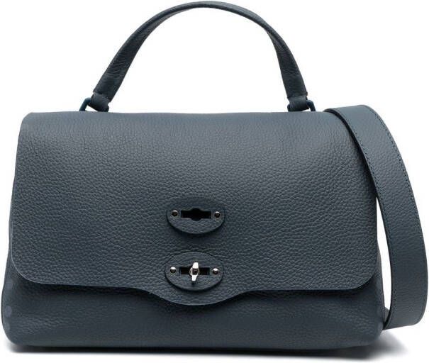 Zanellato Postina shopper met omslag Blauw