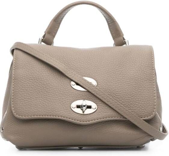 Zanellato Postina leren shopper Beige