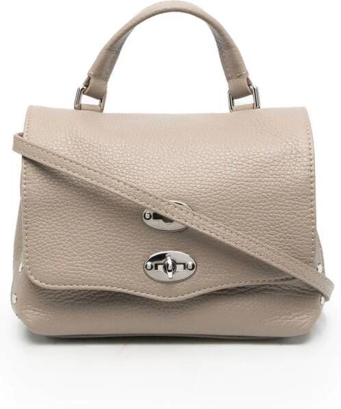 Zanellato Leren shopper Beige