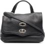 Zanellato Postina leren shopper Zwart - Thumbnail 1