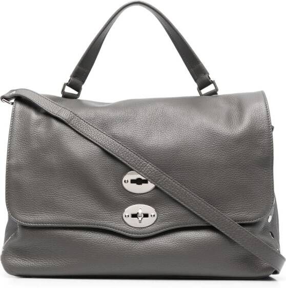 Zanellato Shopper verfraaid met studs Grijs