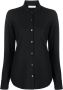 Zanone Katoenen blouse Zwart - Thumbnail 1