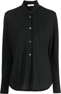 Zanone Katoenen blouse Zwart