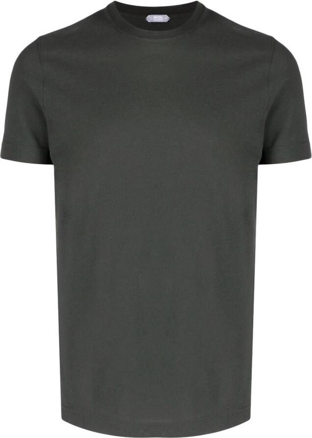 Zanone Katoenen T-shirt Groen