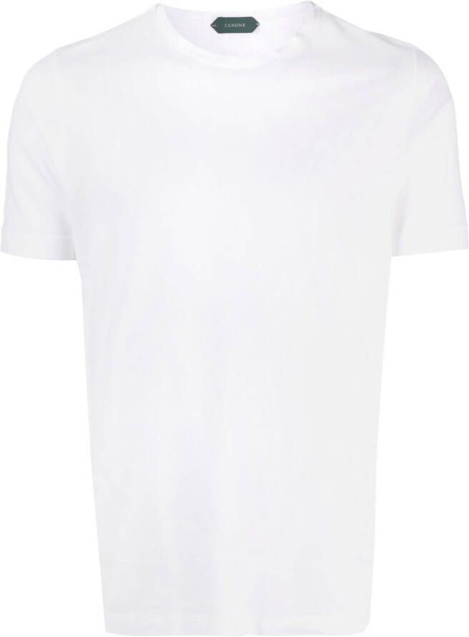Zanone Katoenen T-shirt Wit