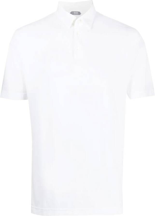 Zanone Poloshirt met korte mouwen Wit