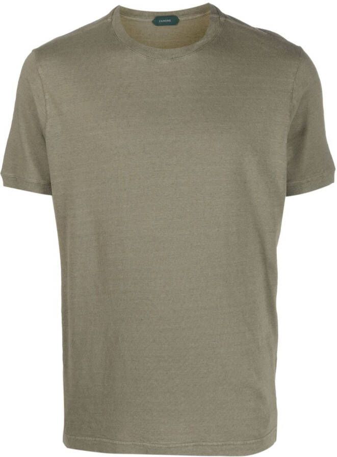 Zanone T-shirt met lange mouwen Groen