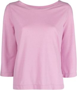 Zanone T-shirt met lange mouwen Roze