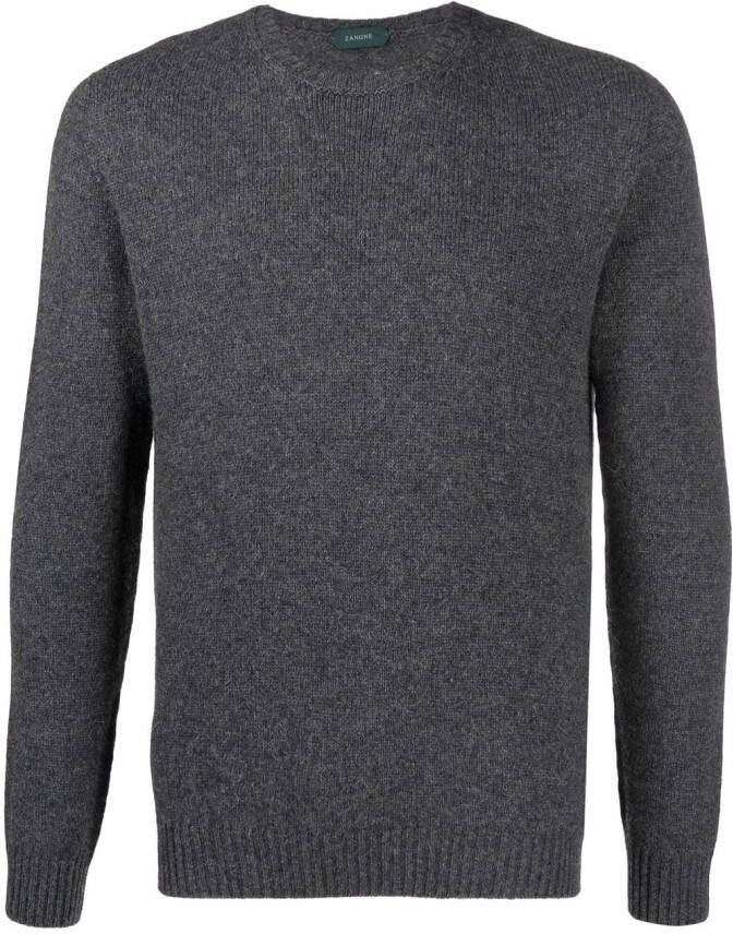 Zanone Trui met ronde hals Grijs