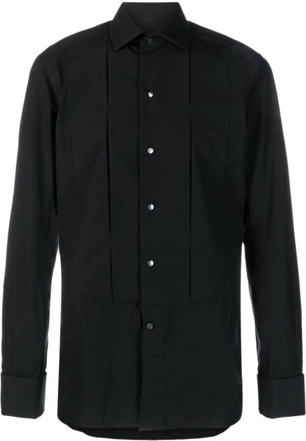 Zegna Button-down overhemd Zwart