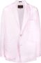 Zegna Blazer met enkele rij knopen Roze - Thumbnail 1