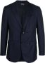 Zegna Blazer met gekerfde revers Blauw - Thumbnail 1