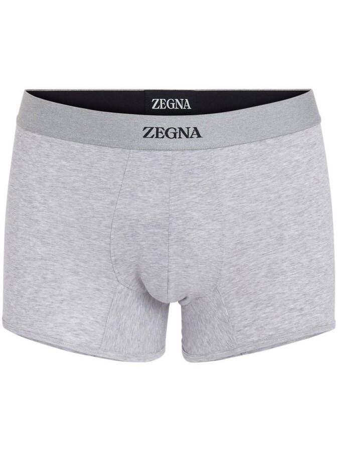 Zegna Boxershorts met logoband Grijs