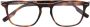 Zegna Bril met rechthoekig montuur Bruin - Thumbnail 1