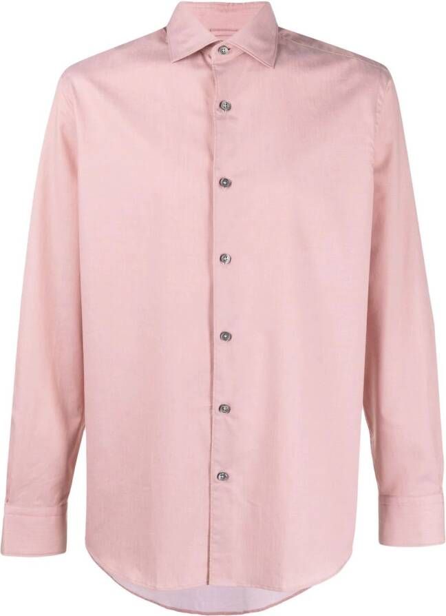 Zegna Button-down overhemd Roze
