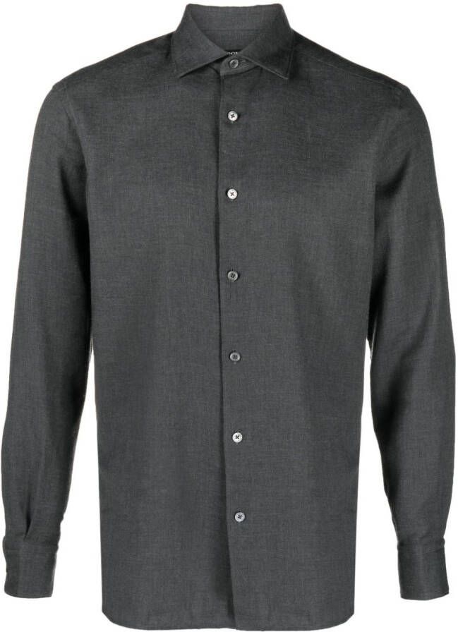 Zegna Button-up overhemd Grijs