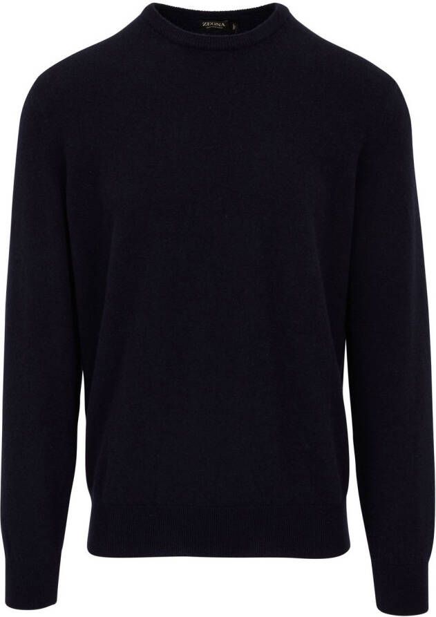 Zegna Kasjmier trui Blauw
