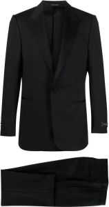 Zegna fitted single-breasted dinner suit Zwart