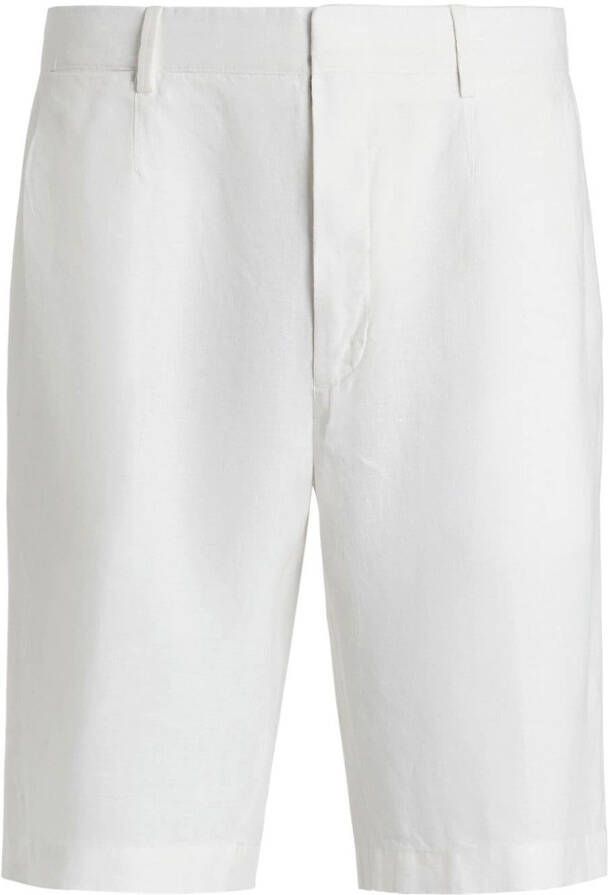 Zegna Geplooide shorts Wit