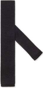 Zegna Gestreepte stropdas Zwart