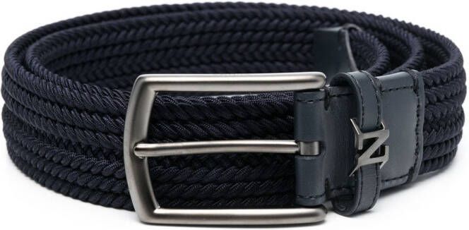 Zegna Gevlochten riem Blauw