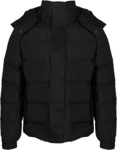 Zegna hooded padded jacket Zwart