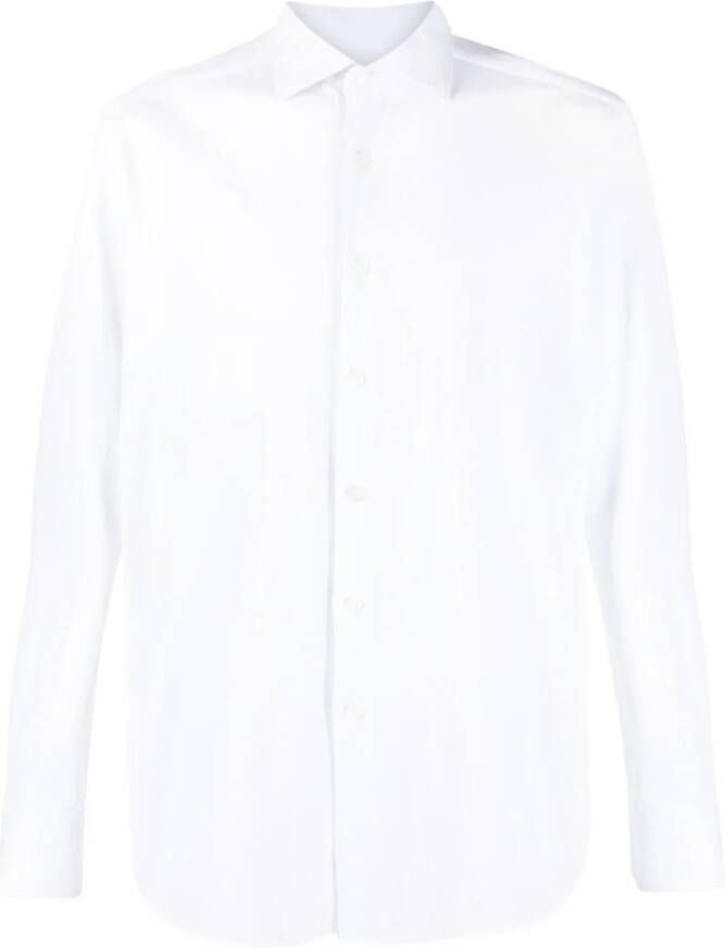 Zegna Katoenen overhemd Wit