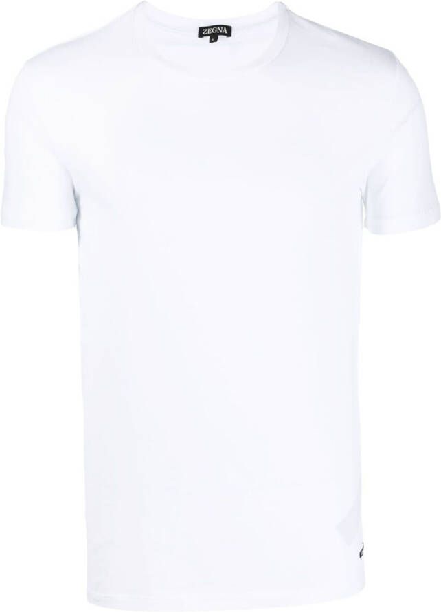 Zegna Overhemd met logopatch Wit