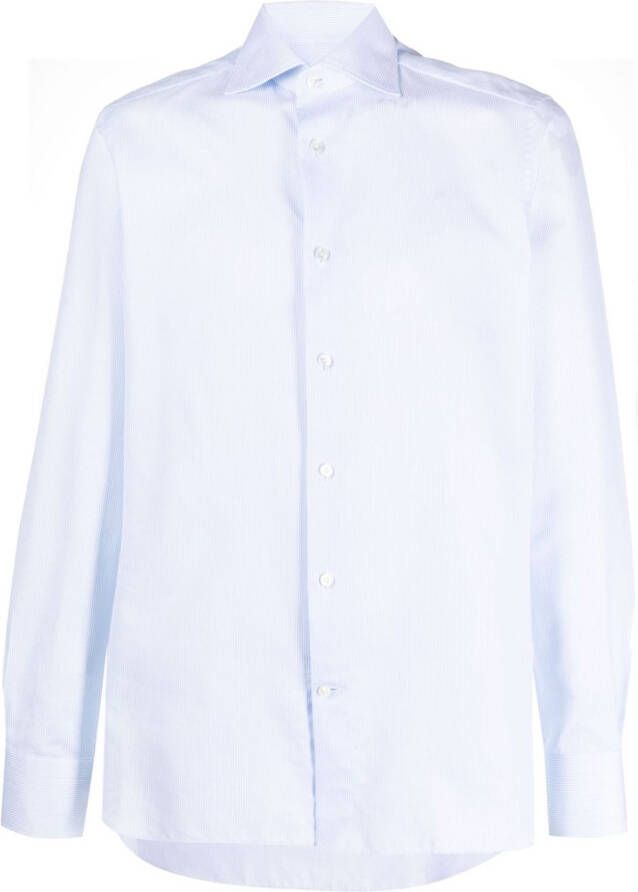 Zegna Overhemd met klassieke kraag Blauw