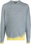 Zegna Ribgebreide sweater Blauw - Thumbnail 1