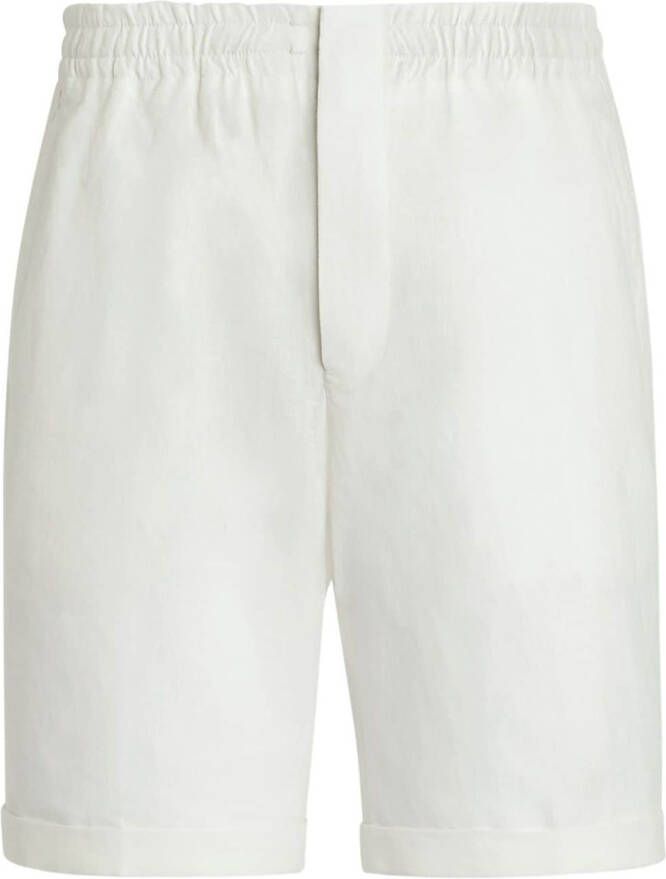 Zegna Shorts met elastische taille Wit