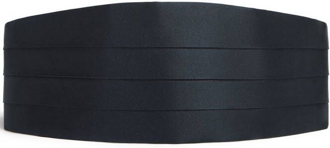 Zegna Cummerband met zijden vlakken Blauw