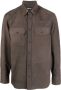 Zegna Suède shirtjack Bruin - Thumbnail 1