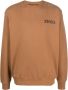 Zegna Sweater met logo-reliëf Bruin - Thumbnail 1