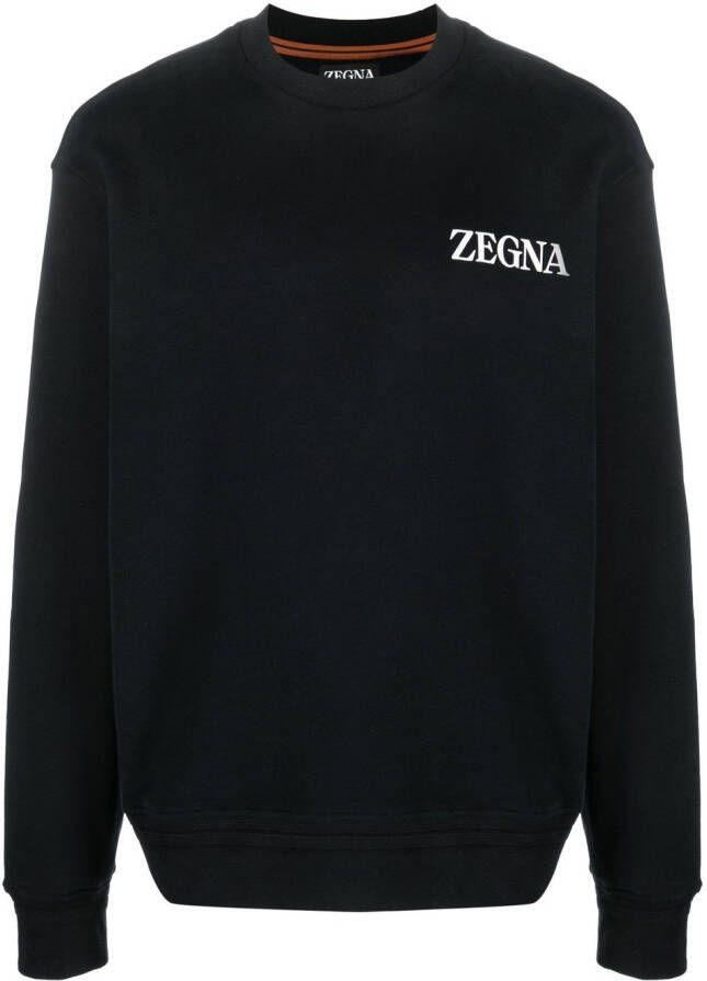 Zegna Sweater met logoprint Zwart