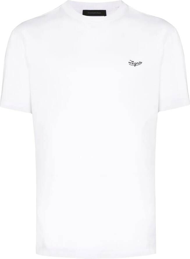 Zegna T-shirt met logo Wit