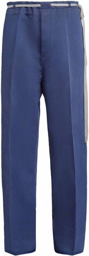 Zegna Pantalon met wijde pijpen Blauw