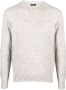 Zegna Trui met ronde hals Beige - Thumbnail 1