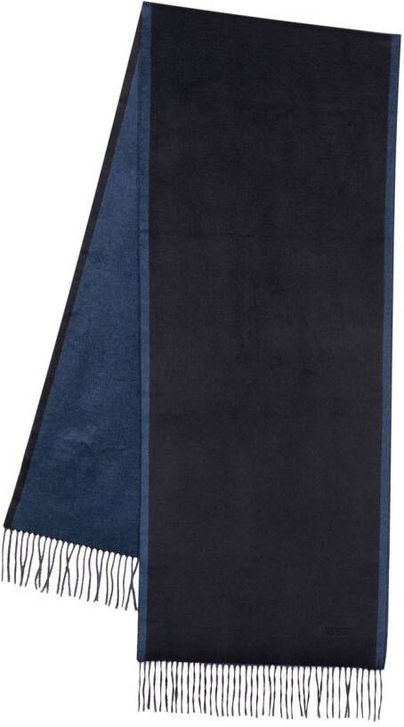 Zegna Tweekleurige sjaal Blauw