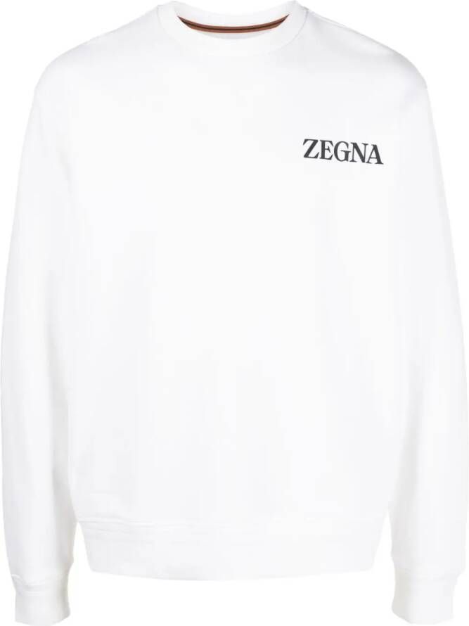 Zegna Katoenen sweater Wit