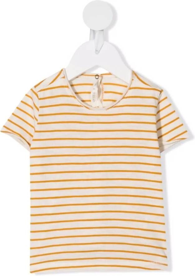 Zhoe & Tobiah Gestreept T-shirt Geel