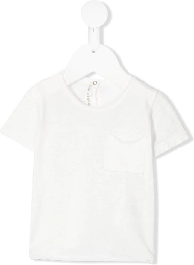 Zhoe & Tobiah T-shirt met opgestikte zak Wit