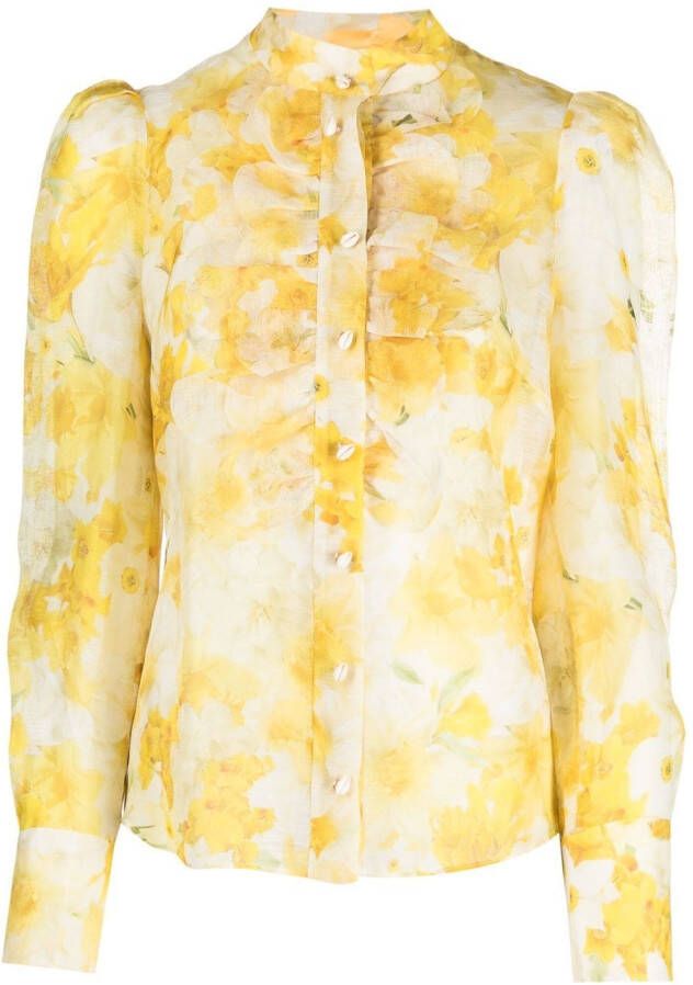 ZIMMERMANN Blouse met print Geel