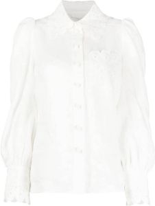 ZIMMERMANN Clover broderie anglaise blouse Wit