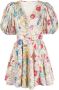 ZIMMERMANN Mini-jurk met bloemenprint Beige - Thumbnail 1