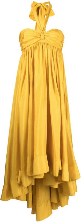 ZIMMERMANN Asymmetrische jurk Geel